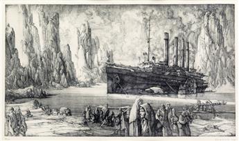ERIK DESMAZIÈRES Two etchings.